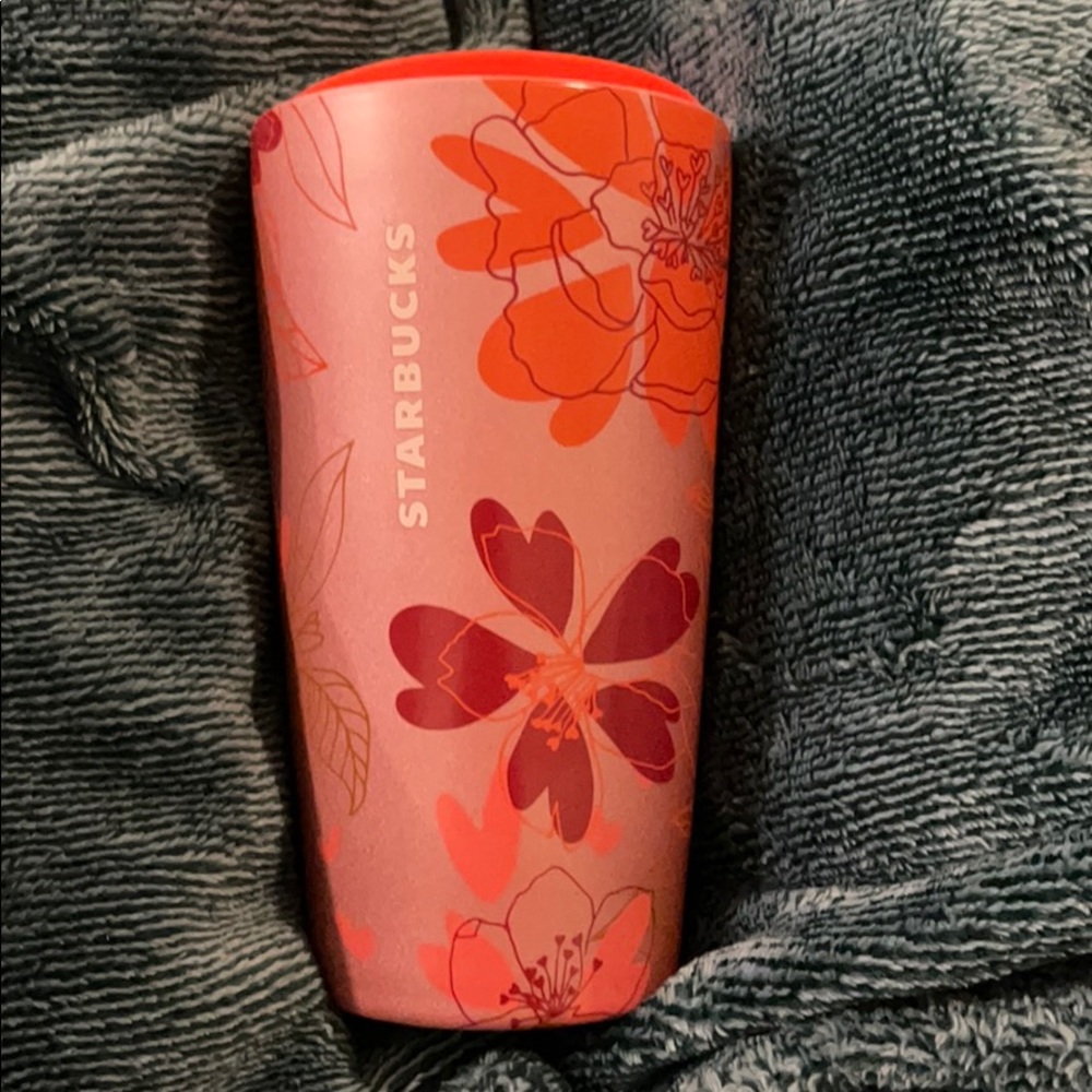 Starbucks 2021 Pink Floral Ceramic Tumbler